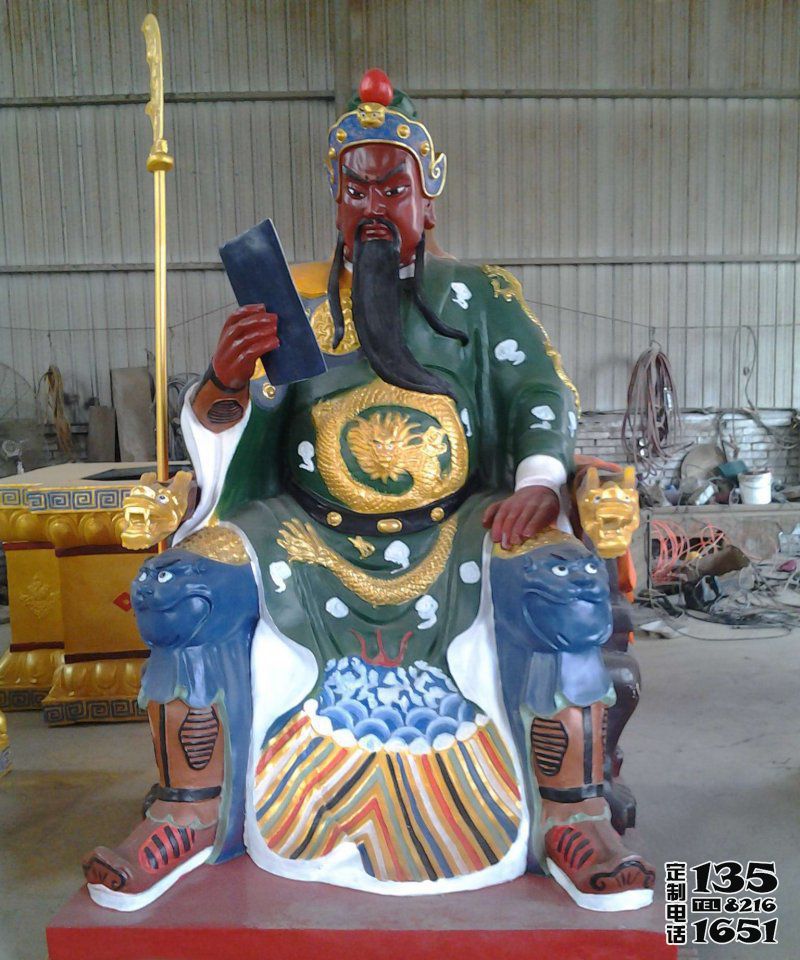 玻璃鋼彩繪大型寺廟景觀裝飾品擺件關(guān)公雕塑 玻璃鋼彩繪大型寺廟景觀裝飾品擺件關(guān)公雕塑